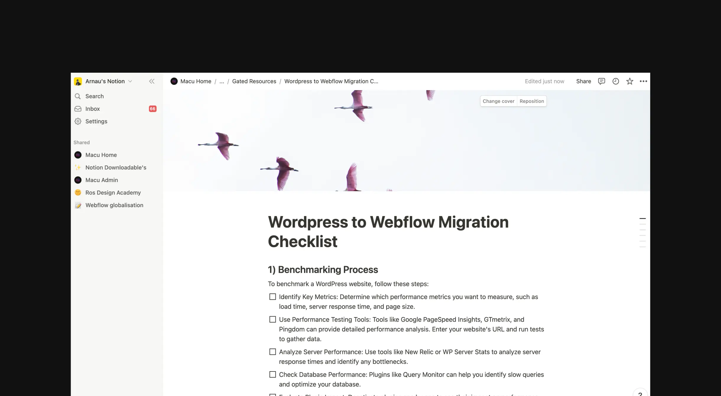 Wordpress to Webflow Migration Checklist